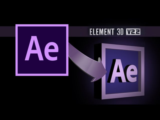 Convert 2D logos into 3D Models with Element 3D
