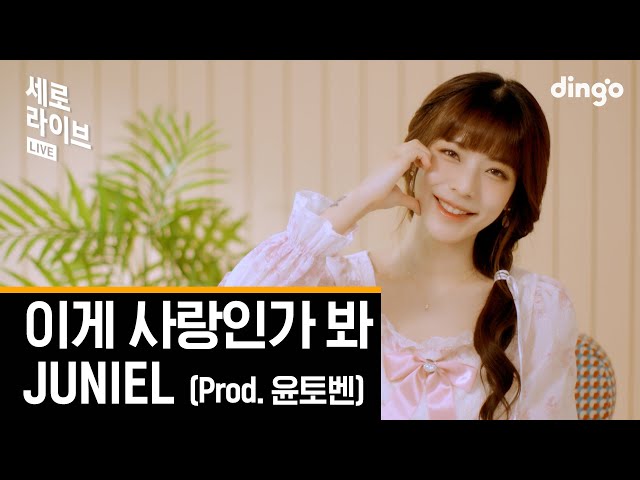 [세로라이브] 주니엘(JUNIEL) - 이게 사랑인가 봐 (Prod.윤토벤)ㅣ딩고뮤직ㅣDingo Music