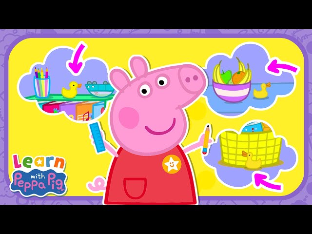 Learn Prepositions With Peppa Pig! 📝 Educational Videos for Kids 📚 Learn With Peppa Pig