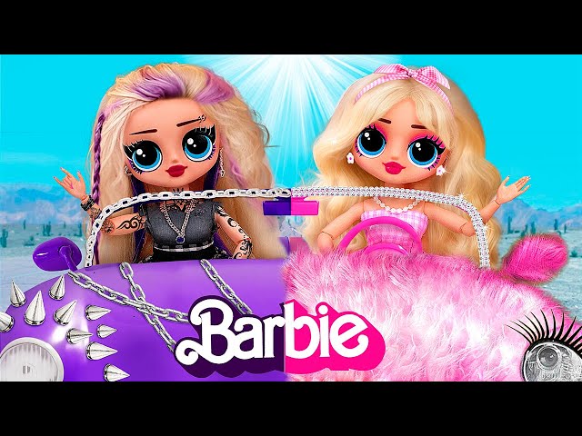 Rock vs Cute Barbie Mom / 32 DIYs for LOL OMG