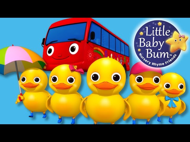 Five Little Ducks on a Bus | Nursery Rhymes for Babies by LittleBabyBum - ABCs and 123s