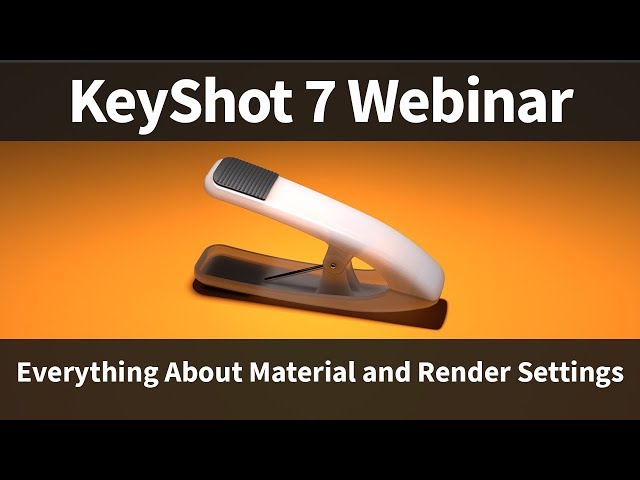 Webinar 72: Everything About Material and Render Settings