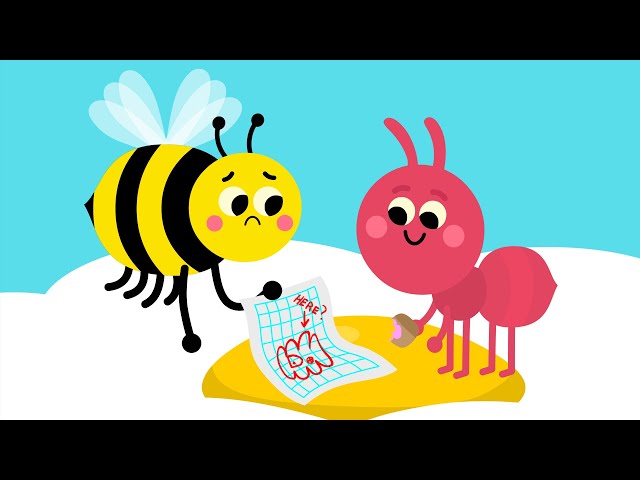 The Bees Go Buzzing | Kids Counting Songs | The Bumble Nums