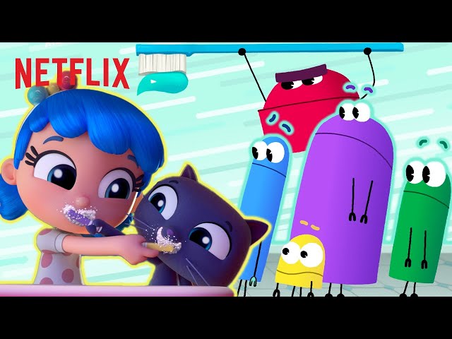 Brush Your Teeth Song Music Video ft. StoryBots & Friends 🦷 Netflix Jr. Jams