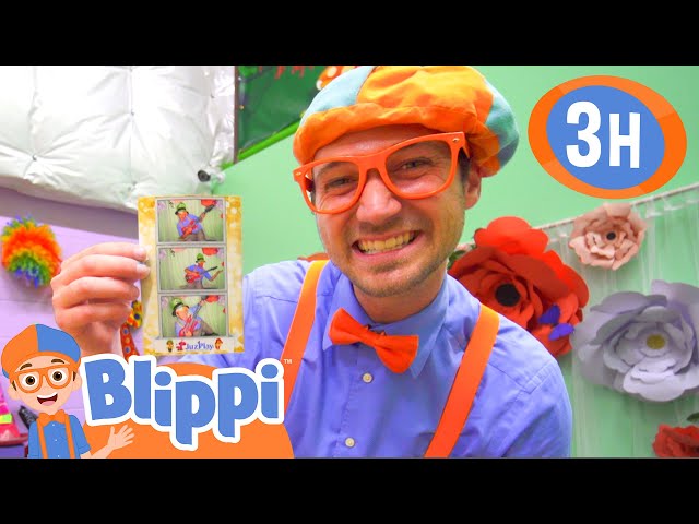 Blippi's Indoor Playground Photoshoot! | 3 HOURS OF BLIPPI TOYS!