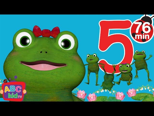 Five Little Froggies Jumping on the Bed + More Nursery Rhymes & Kids Songs - CoComelon