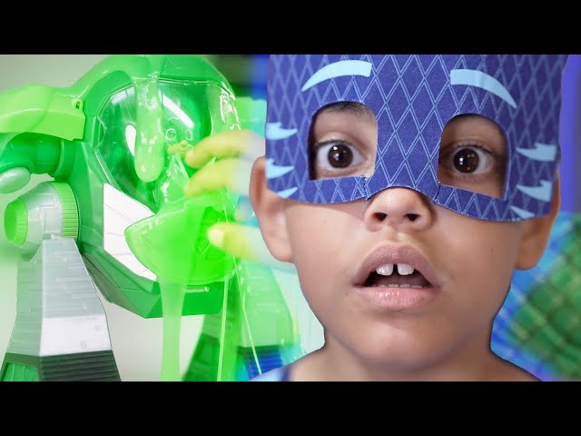 PJ Masks in Real Life | Catboy ToThe Rescue! | Trapped in Slime | PJ Masks Official