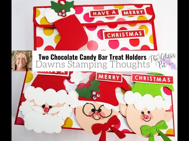 2 Chocolate  Candy  Bar  & Gift  Card  Holders