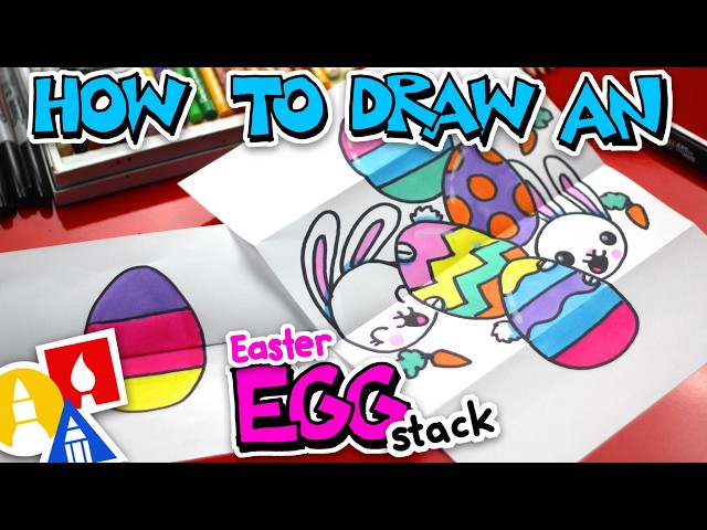 How To Draw An Easter Egg Stack Folding Surprise