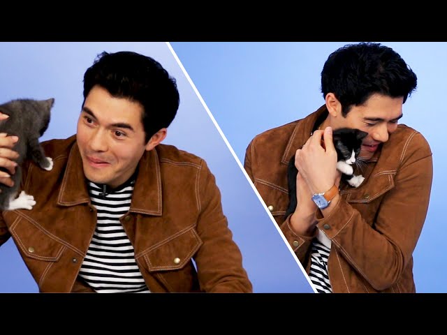 Henry Golding From Crazy Rich Asians Plays With Kittens (While Answering Fan Questions)
