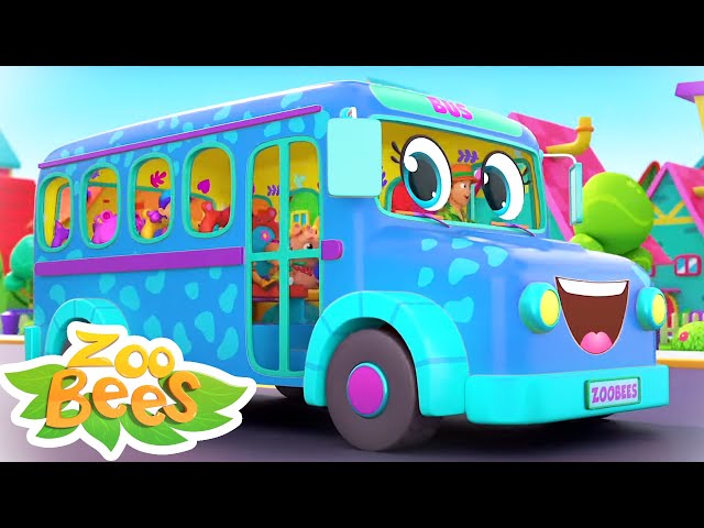 Wheels On The Bus Go Round and Round | Bus Song | Nursery Rhymes and Kids Songs with Zoobees