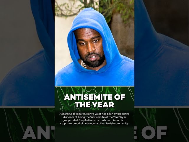 Kanye West Named 'Antisemite of the Year' by Jewish Rights Group! #shorts