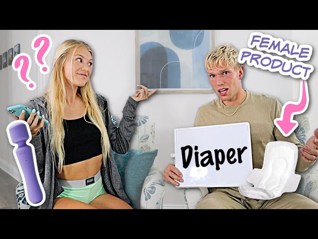 QUIZZING MY BOYFRIEND ON FEMALE PRODUCTS!!