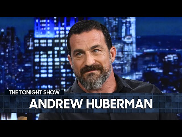 Andrew Huberman Demonstrates the Best Breathing Technique for Stress Relief | The Tonight Show