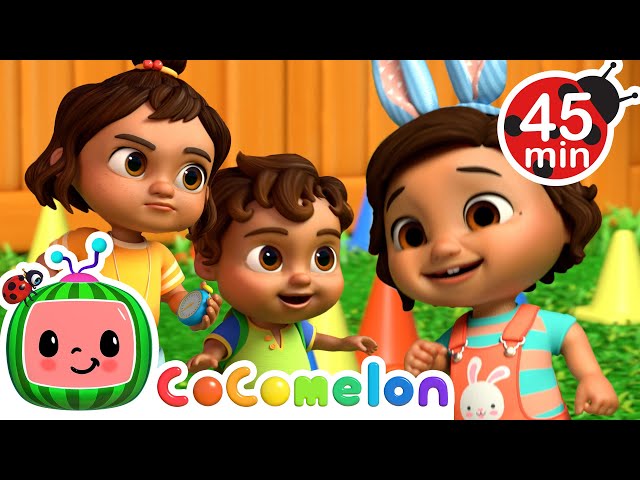 Nina's Bunny Race with Baby Mateo! + More Nina's Familia! | CoComelon Nursery Rhymes & Kids Songs