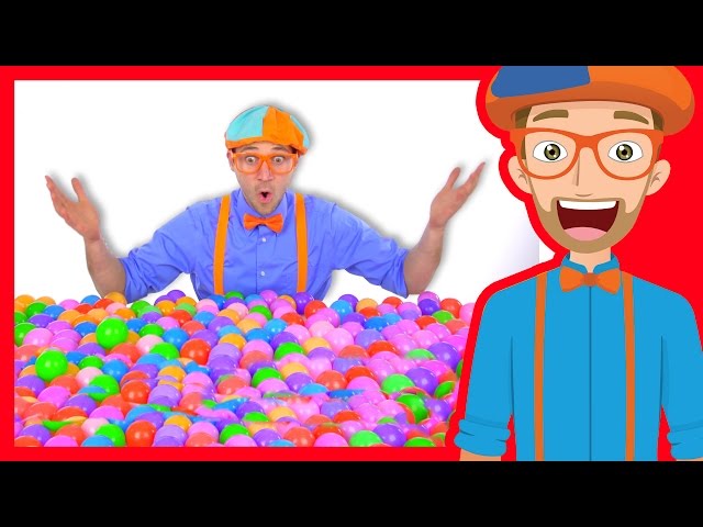 Learn Colors of Machines with Blippi | Colorful Balls