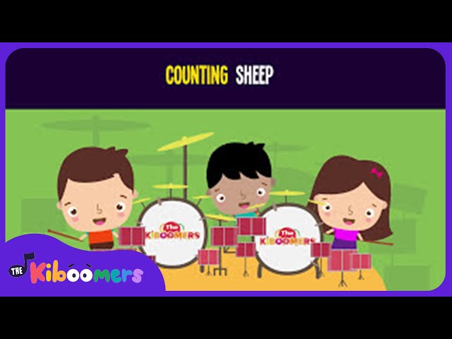 Counting Sheep to Sleep Lyric Video - The Kiboomers Preschool Songs & Nursery Rhymes