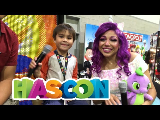 Action Movie Kid visits HASCON | Beyblades, Transformers and NERF - OH MY!