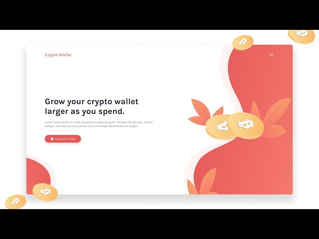 Web Design Speed Art - Cryptocurrency Landing Page