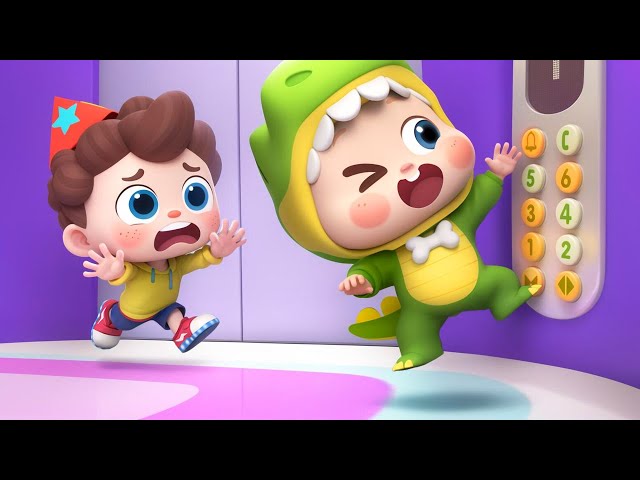 Don't Jump in Elevators, Baby! | Elevator Safety | Five Little Babies | Kids Songs | BabyBus