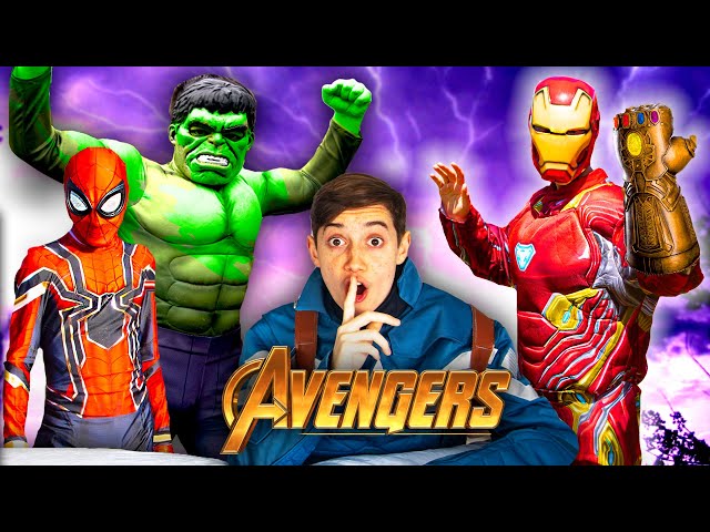Marvel Legends Vs Thanos - Avengers Kids Parody!