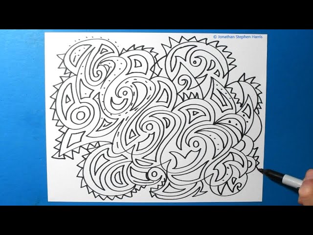 Soul Expressionism #19 / Cool Graffiti Pattern / Intuitive Drawing / Abstract Doodle / Art Therapy