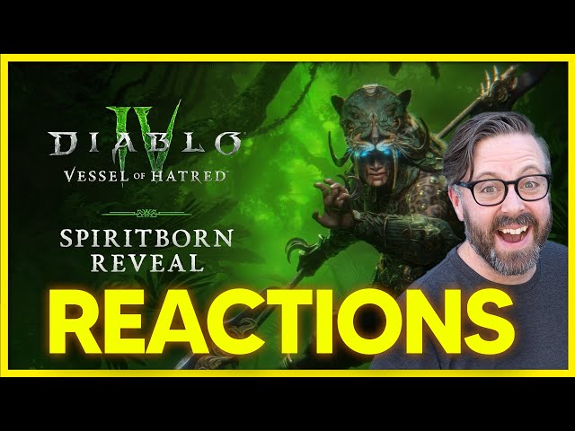 Diablo IV Spiritborn Class Reveal Kinda Funny Live Reactions