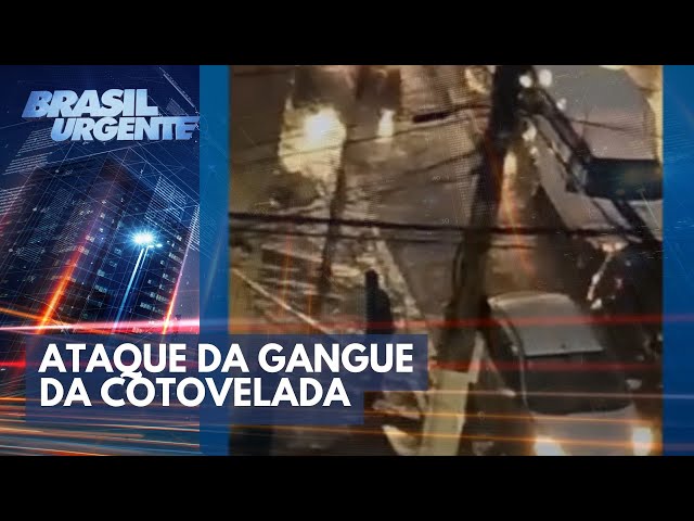 Ataque da gangue da cotovelada: vidro quebrado, tiro e fuga | Brasil Urgente