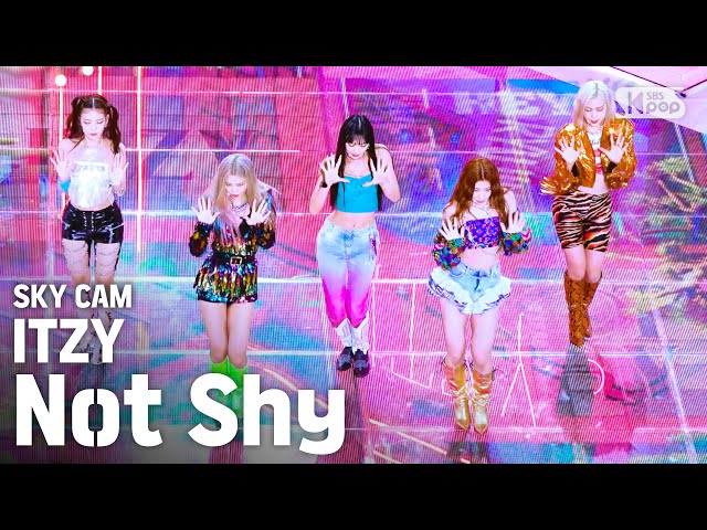 [항공캠4K] 있지 'Not Shy' (ITZY Sky Cam)│@SBS Inkigayo_2020.08.23.