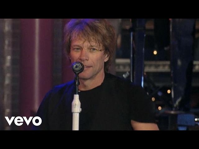 Bon Jovi - Livin’ On A Prayer (Live on Letterman)