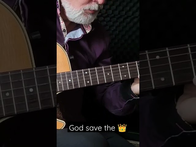 God Save The King 👑 #guitar #cover #kingcharles #nationalanthem #england #greatbritain #coronation