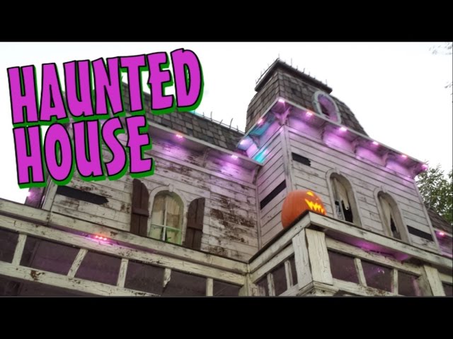 Halloween Haunted House Tour - Front of the House with DIY Decorations