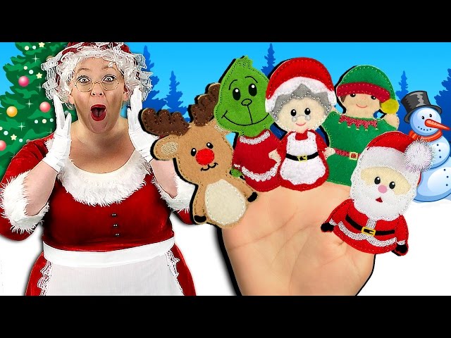 Christmas Finger Family Song | Holidays Finger Family Nursery Rhyme for kids