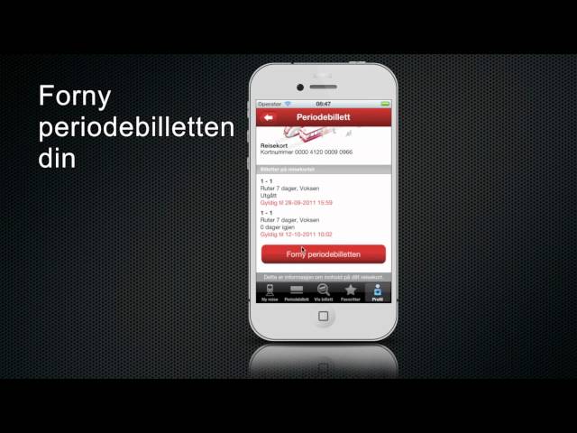 NSB app - Forny periodebillett på din iPhone eller Android