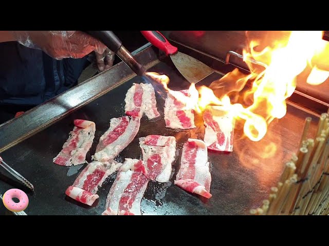 Grilled Beef Loin Sushi - Korean street food