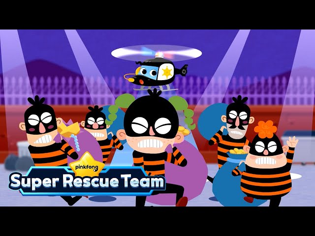 🚨 Tiptoe Five Little Thieves | Patrol Pals | Police Car Series | Pinkfong Super Rescue Team