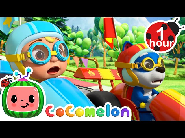 Go Kart Race with Fantasy Animals | CoComelon - Animal Time | Nursery Rhymes for Babies