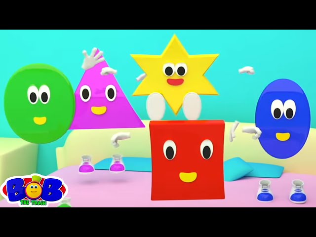 Five Little Shapes | Learn Shapes Song for Kids and Children | Nursery Rhymes and Learning Videos