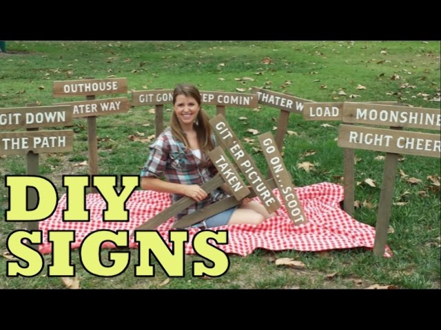 Making DIY Wood Signs - Easy Decoration Idea