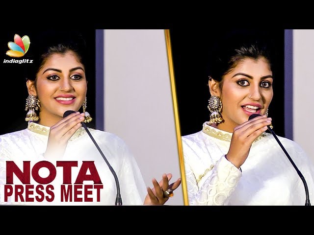 Bigg Boss Yaashika Tamil Speech : Opportunity Miss பண்ணிட்டேன் | Vijay Devarakonda's NOTA Press Meet