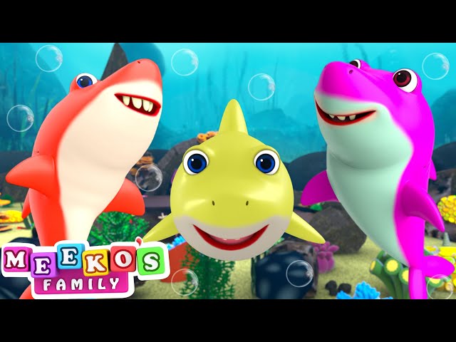 Baby Shark Dance Song🦈😻 +Kids Songs and Nursery Rhymes | Meeko's Family
