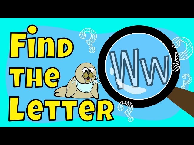 Alphabet Games | Find the Letter W