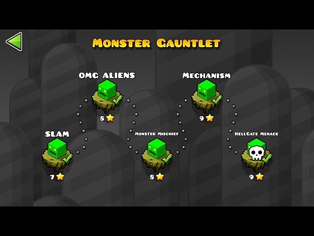 'Monster Gauntlet' Complete l Geometry dash 2.113