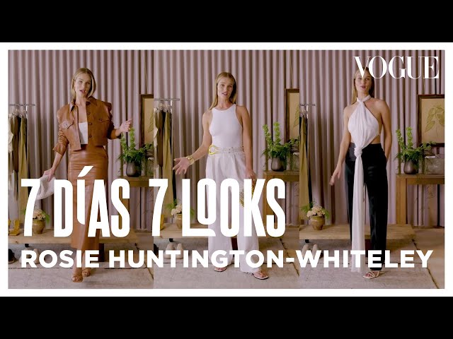 Rosie Huntington-Whiteley y los looks que usa cada día de la semana