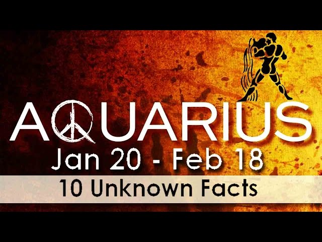 10 Unknown Facts about Aquarius | Jan 20 - Feb 18 | Horoscope | Do you know ?