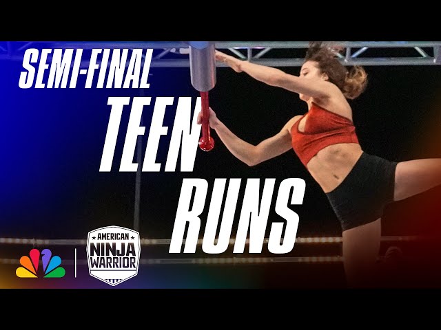Teenage Ninjas Dominate Head-to-Head Races in Semifinals | American Ninja Warrior | NBC