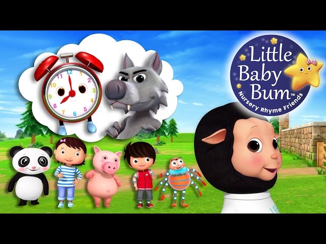 What's The Time Mr. Wolf? | Nursery Rhymes for Babies by LittleBabyBum - ABCs and 123s