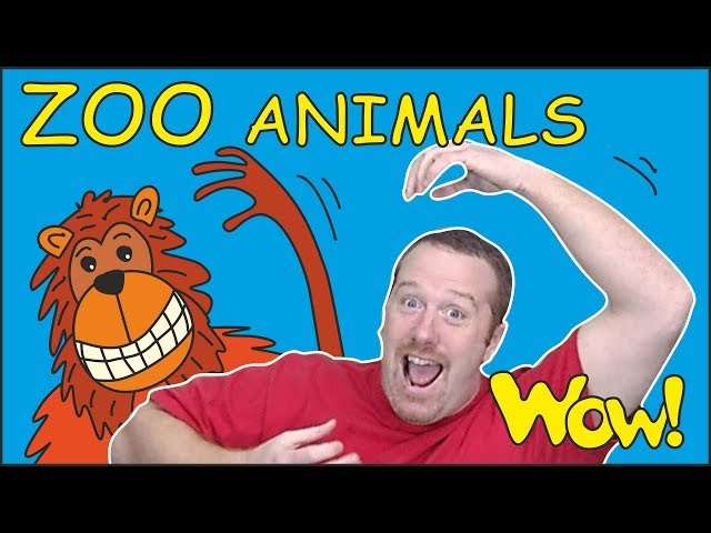ZOO Animals for Kids | Stories from Steve and Maggie | Learn Speaking Wow English TV | Words ingles