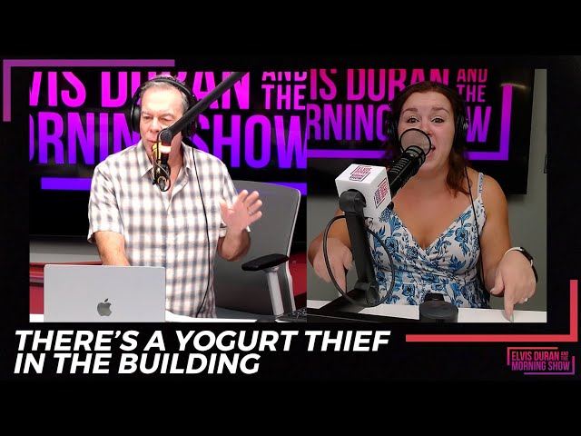 There's A Yogurt Thief In The Building | Elvis Duran Exclusive