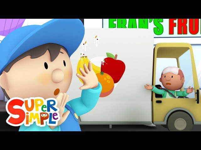 Fran's Fruit Truck goes through the car wash | Cartoon for kids